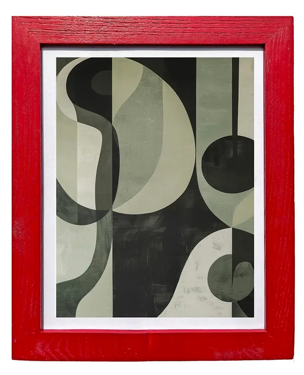 Craft_N_Creations_Abstract_Earth_Flow_Wall_Art_Paintings,_Modern_Geometric_Design,_Set_of_3_(14"_x10")_(Red)