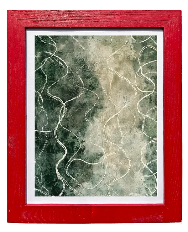 Craft_N_Creations_Abstract_Earth_Flow_Wall_Art_Paintings,_Modern_Geometric_Design,_Set_of_3_(11.5"_x_9")_(Red)