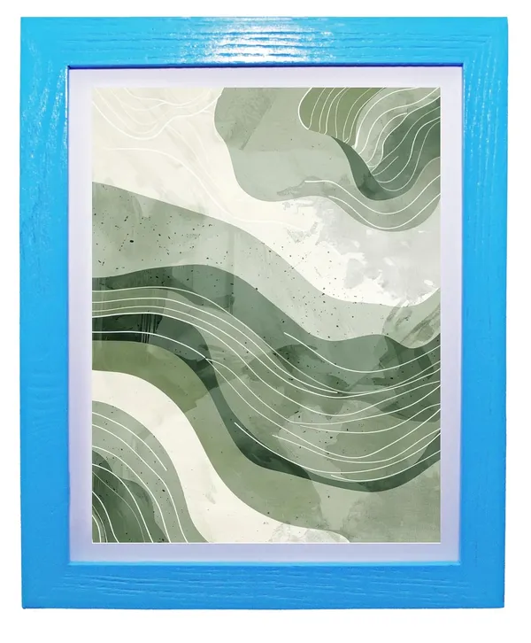 CRAFT_N_CREATIONS_Abstract_wall_Art_Triptych_of_Terran_Flow_Set_of_three_for_home_Decor_16"_x_12"_(SKY_BLUE)