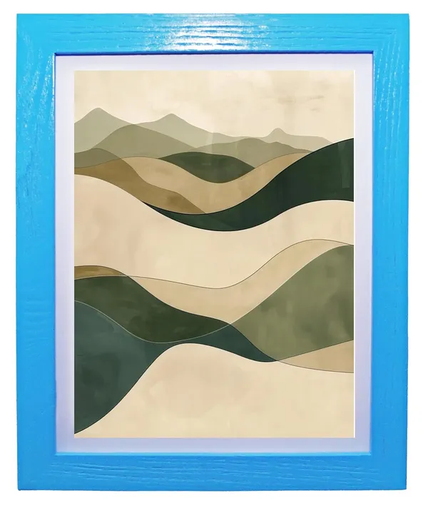 CRAFT_N_CREATIONS_Abstract_wall_Art_Triptych_of_Terran_Flow_Set_of_three_for_home_Decor_14"_x_10"_(SKY_BLUE)