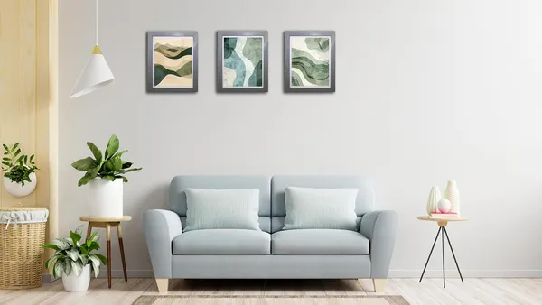 CRAFT_N_CREATIONS_Abstract_wall_Art_Triptych_of_Terran_Flow_Set_of_three_for_home_Decor11_.5"_X_9"_(GREY)
