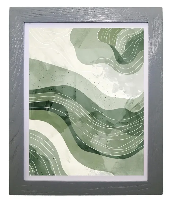 CRAFT_N_CREATIONS_Abstract_wall_Art_Triptych_of_Terran_Flow_Set_of_three_for_home_Decor_14"_x_10"_(GREY)