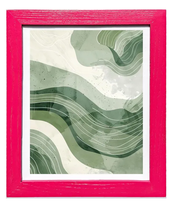 CRAFT_N_CREATIONS_Abstract_wall_Art_Triptych_of_Terran_Flow_Set_of_three_for_home_Decor_16"_x_12"_(PINK)