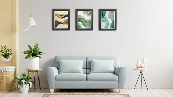 CRAFT_N_CREATIONS_Abstract_wall_Art_Triptych_of_Terran_Flow_Set_of_three_for_home_Decor11_.5"_X_9"_(BLACK)