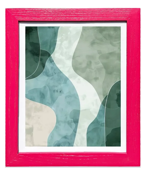 CRAFT_N_CREATIONS_Abstract_wall_Art_Triptych_of_Terran_Flow_Set_of_three_for_home_Decor11_.5"_X_9"_(PINK)
