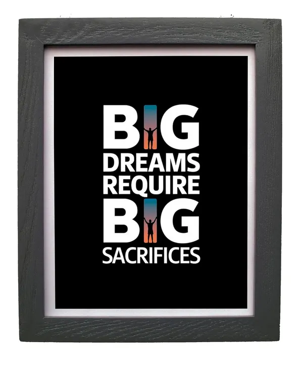 CRAFT_N_CREATIONS_Motivational_&_Inspirational_Framed_Posters,_set_of_Three,_Perfect_for_Gifting_and_Wall_Decor_11.5"_X_9"_(Black)