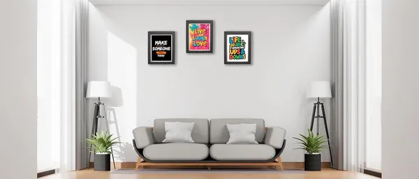 CRAFT_N_CREATIONS_Inspirational_Wall_Art_Set,_3_Motivational_Quotes_Posters,_Black_Wooden_Frame,_30_x_40_cm_1032
