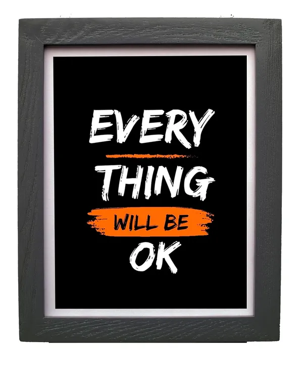 CREATIONS_Motivational_Wall_Art_Posters,_Inspirational_Quotes,_Set_of_3,_Black_Frame,_29.2_x_22.9_cm_1030