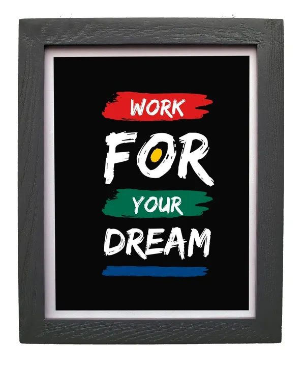CREATIONS_Motivational_Wall_Art_Posters,_Inspirational_Quotes,_Set_of_3,_Black_Frame,_29.2_x_22.9_cm_1030