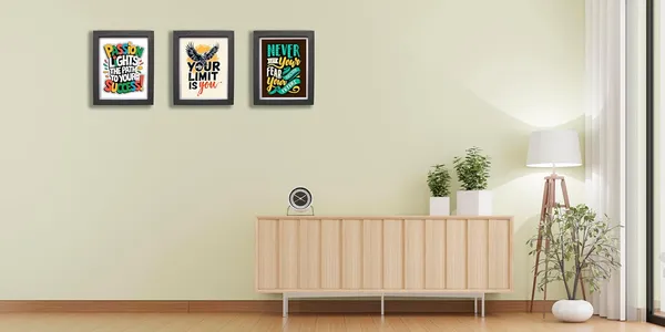 CRAFT_N_CREATIONS_Motivational_Wall_Art_Posters,_Set_of_3,_Inspirational_Quotes_with_Black_Frame,_30_x_25_cm_1036