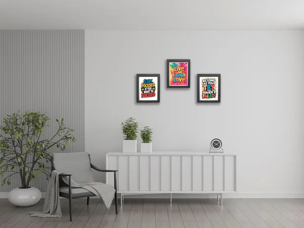 CRAFT_N_CREATIONS_Motivational_Wall_Art_Prints,_Inspirational_Quotes_Set_of_3,_Black_Frame,_30_x_25_cm_1043