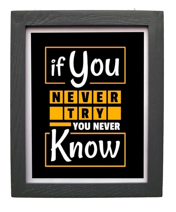 CRAFT_N_CREATIONS_Motivational_Quote_Wall_Art_Print_with_Black_Frame,_30_x_25_cm_1064_-_Pack_of_2