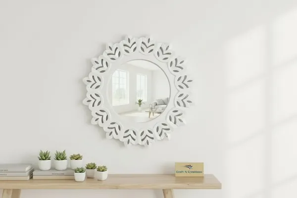 Ivory_Bloom_Wall_Mirror,_Decorative_Floral_Frame,_Traditional_Indian_Style,_40.6_x_43.2_cm_(White)