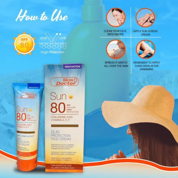White_Sunscreen_Spf_80_Face_Cream_Hyaluronic_Vitamins_A._E_.F_Gold_For_Unisex