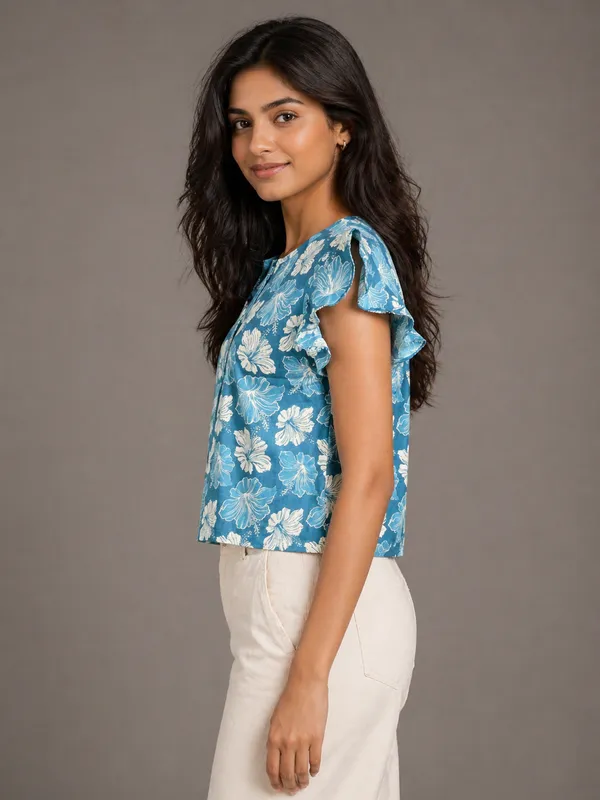 Aqua_Bloom_Ruffle_Top