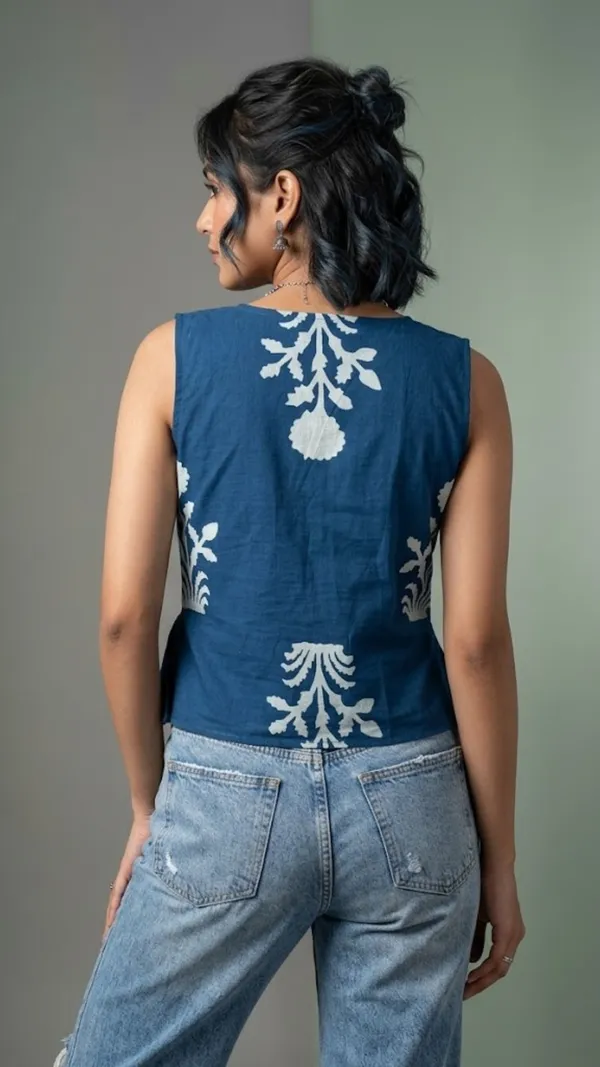 Blue_Block_Floral_Wrap_Top