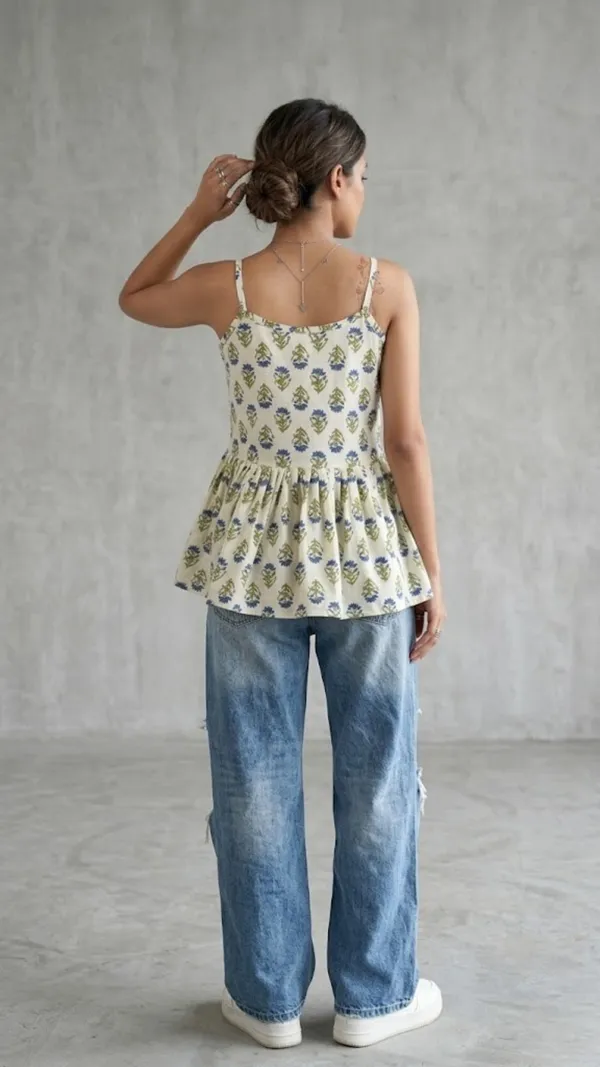Blue_Buti_Floral_Peplum_Top