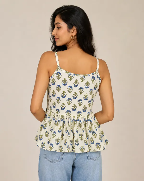 Blue_Buti_Floral_Peplum_Top
