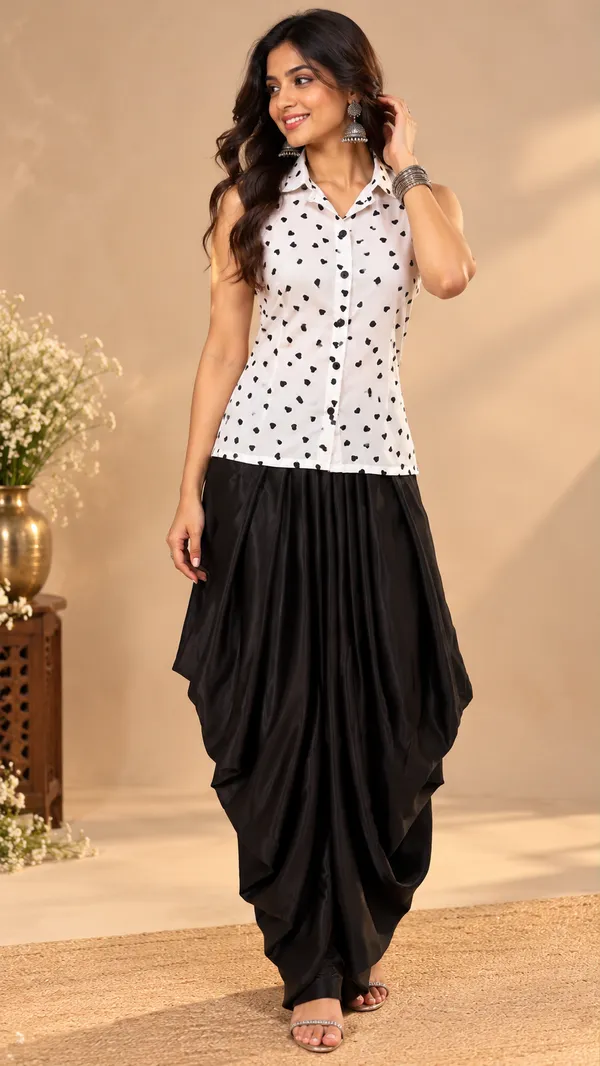 Crepe_Heart_Print_Shirt_&_Satin_Dhoti_Set