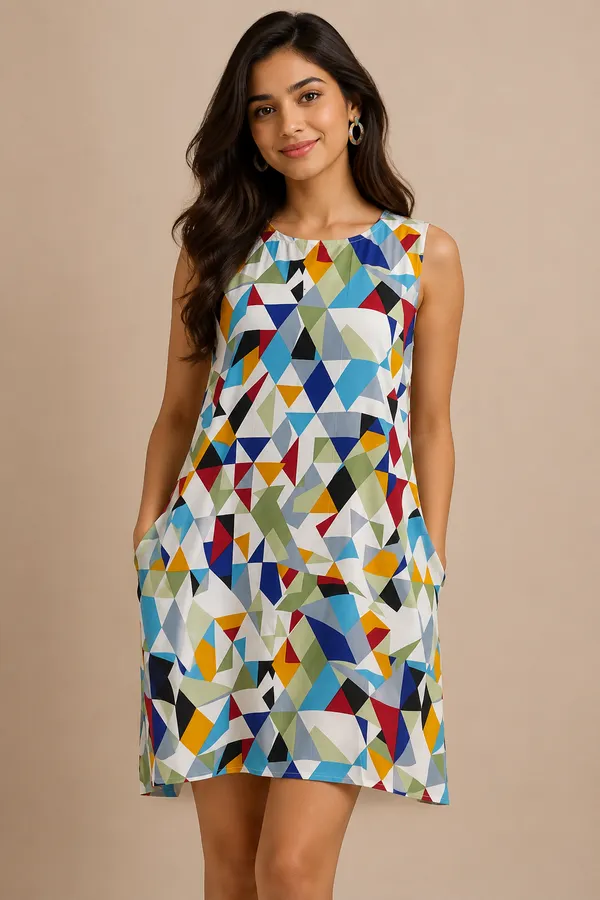 Geometric_Print_A-Line_Pocket_Dress