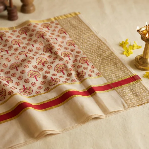 Off_White_And_Ivory_With_Gold_Deep_Red_Accents_Weaves_Kerala_Kasavu_Saree