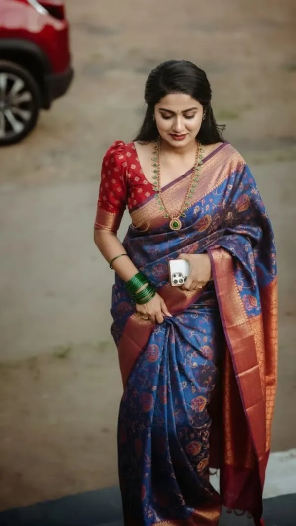 Royal_Blue_With_Rust_Zari_Heritage_Saree