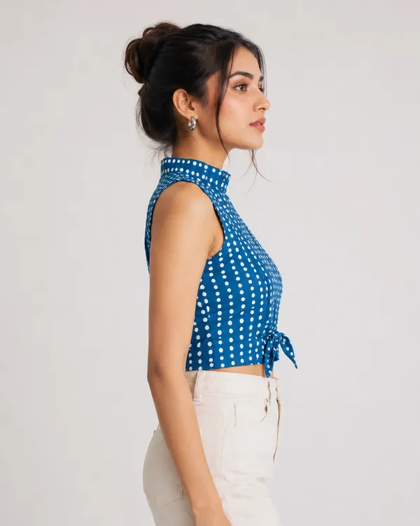 Indigo_Dotline_Front-Knot_Top