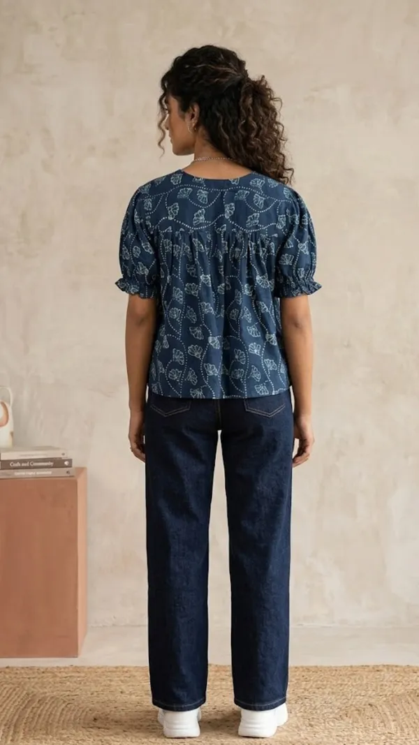 Indigo_Shell_Gathered_Top
