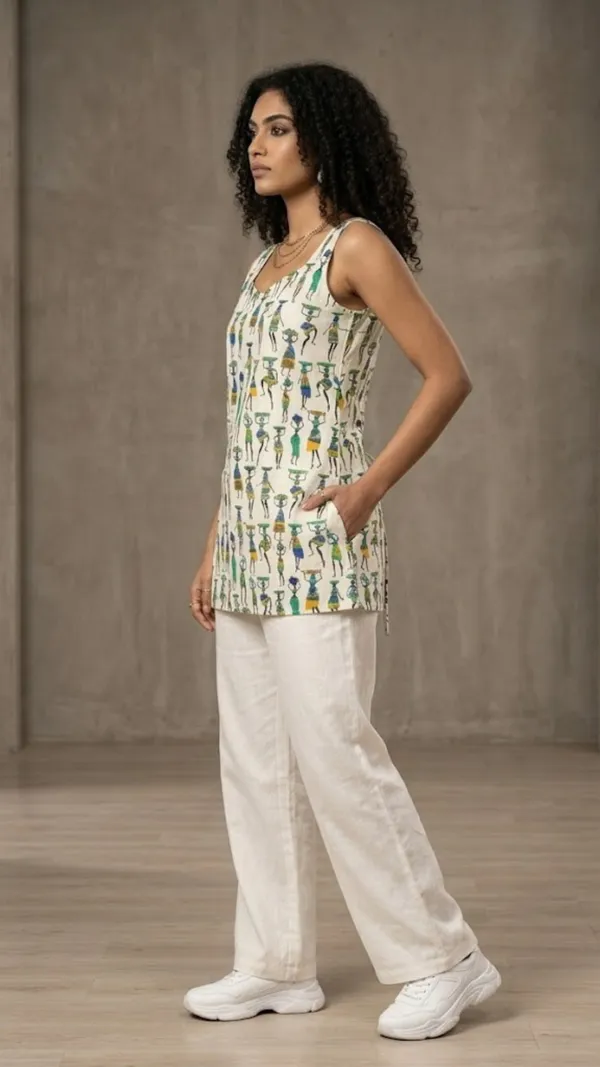 Ivory_Warli_Tie-Up_Top