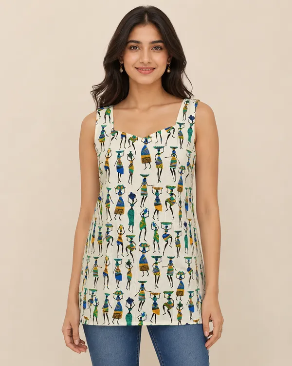 Ivory_Warli_Tie-Up_Top
