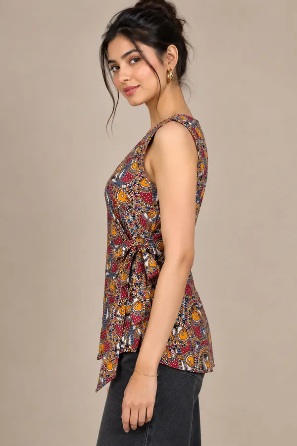 Kalamkari_Print_Wrap_Cotton_Top