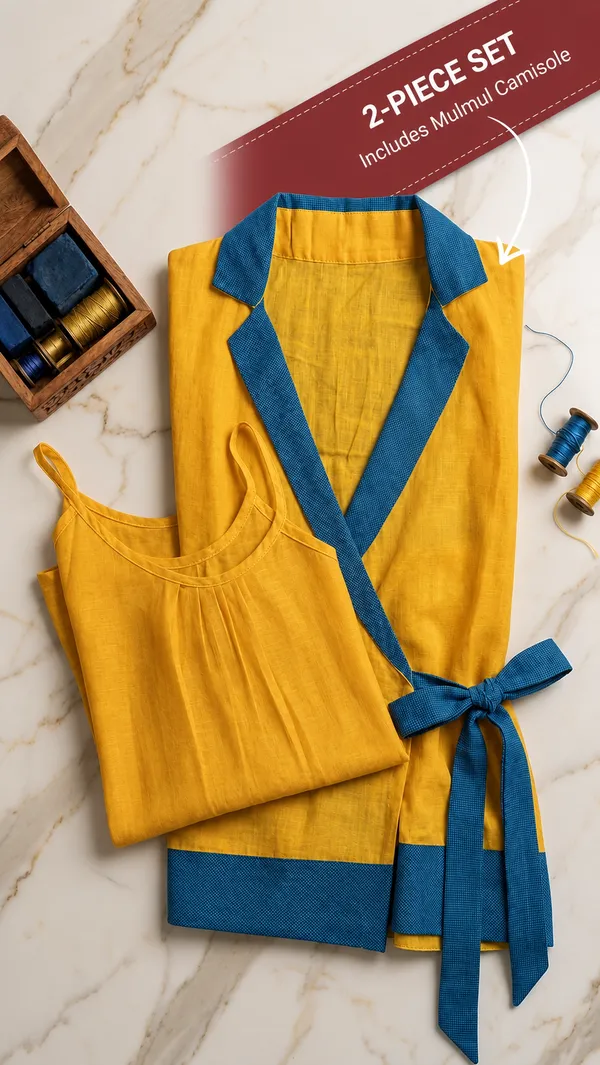 Yellow_Mulmul_Wrap_Top