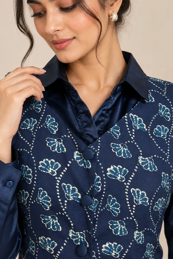 Navy_Satin_Shirt_&_Printed_Waistcoat_Set