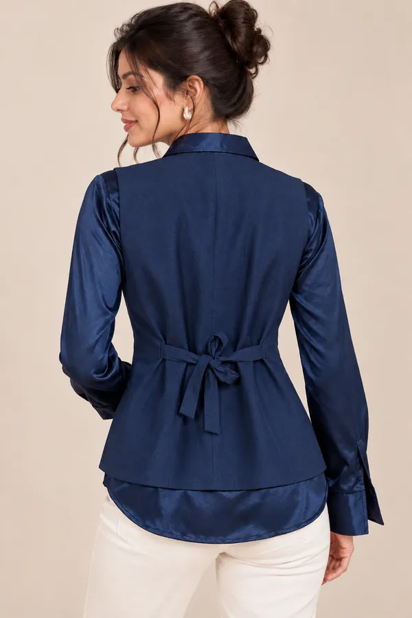 Navy_Satin_Shirt_&_Printed_Waistcoat_Set
