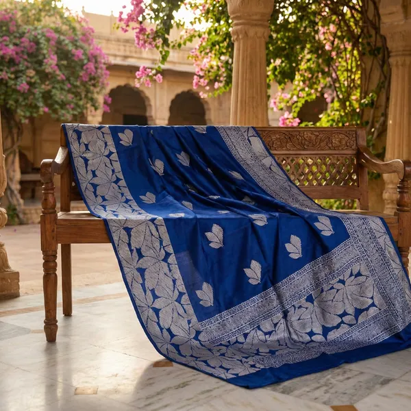 Royal_Blue_And_Indigo_Blue_With_Silver_Motifs_Neel_Tara_Royal_Indigo_Saree
