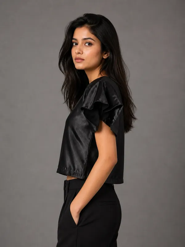 Noir_Satin_Frill_Top