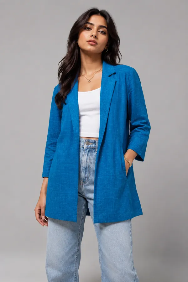 Royal_Blue_Cotton_Indo-Western_Jacket