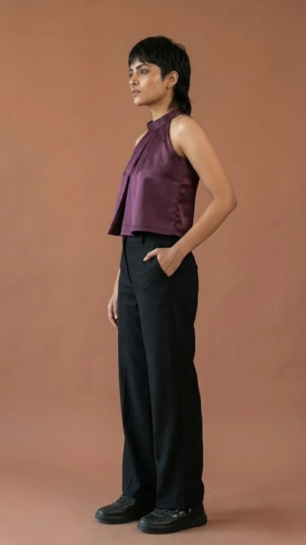 Plum_Satin_Drape_Top