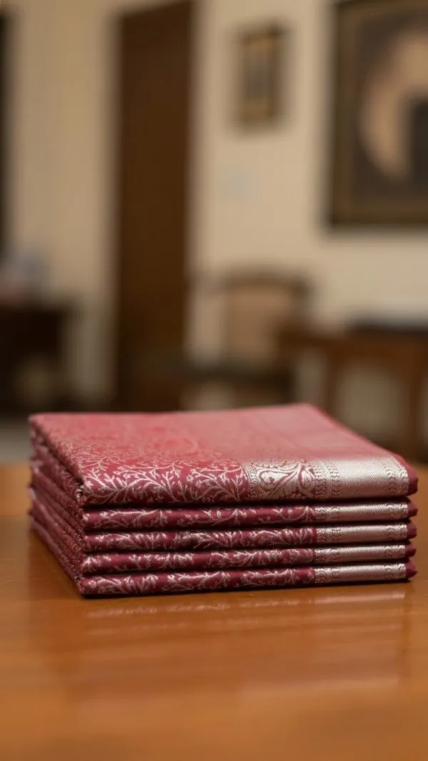 Maroon_And_Wine_Royal_Silk_Saree_With_Intricate_Silver_Floral_Jaal_&_Zari_Border