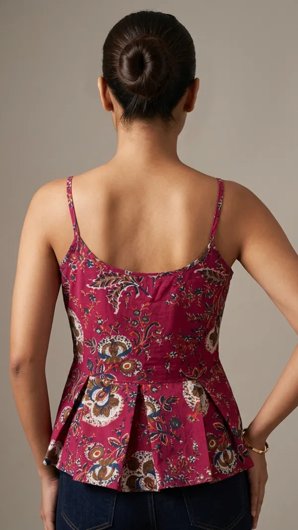 Ruby_Ajrakh_Pleat_Top