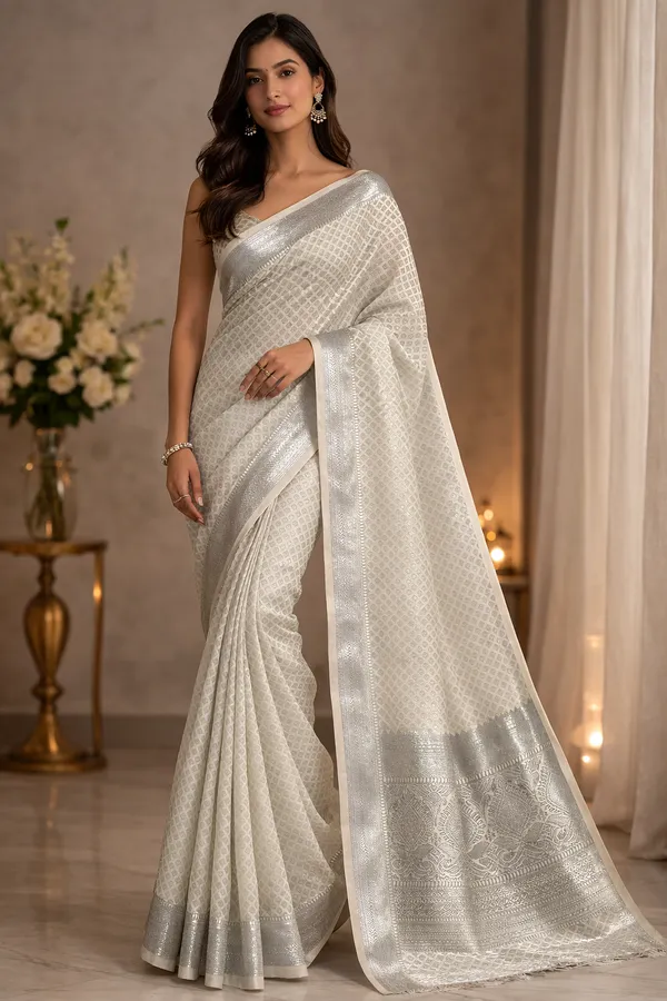 Silver_Zari_Woven_Jacquard_Saree