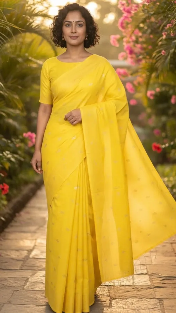 Lemon_Yellow_Maheshwari_Cotton_Saree