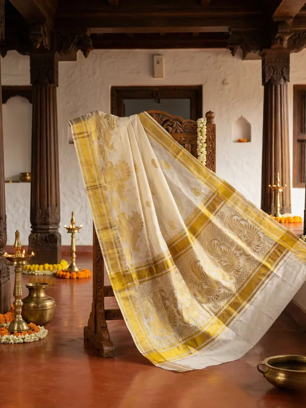 Off_White_And_Gold_Suvarna_Mayura_Kasavu_Saree