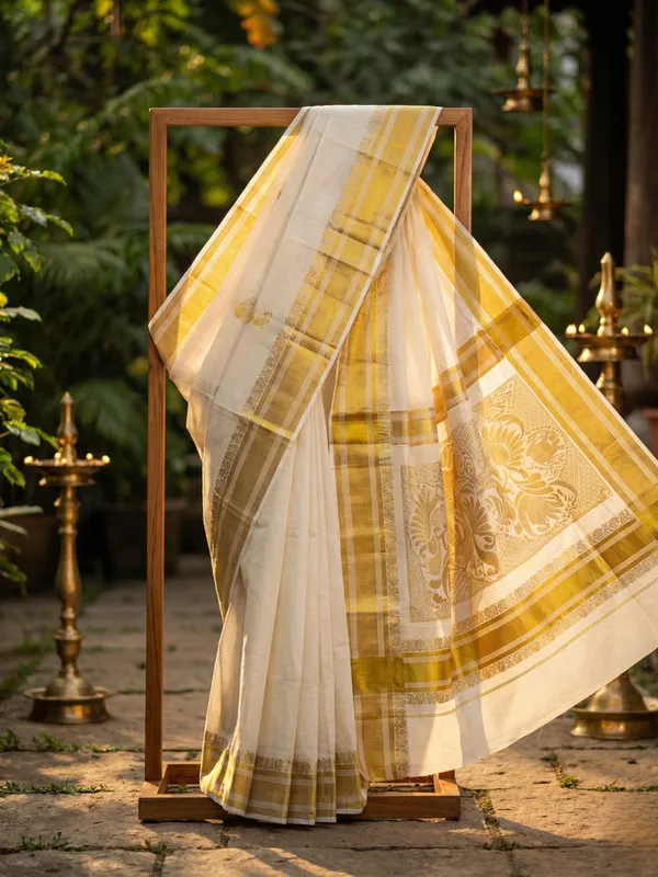 Off_White_And_Gold_Suvarna_Mayura_Kasavu_Saree