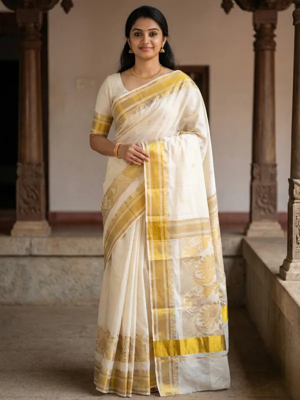 Off_White_And_Gold_Suvarna_Mayura_Kasavu_Saree