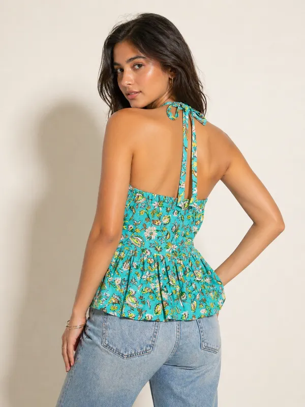 Turquoise_Garden_Halter_Top
