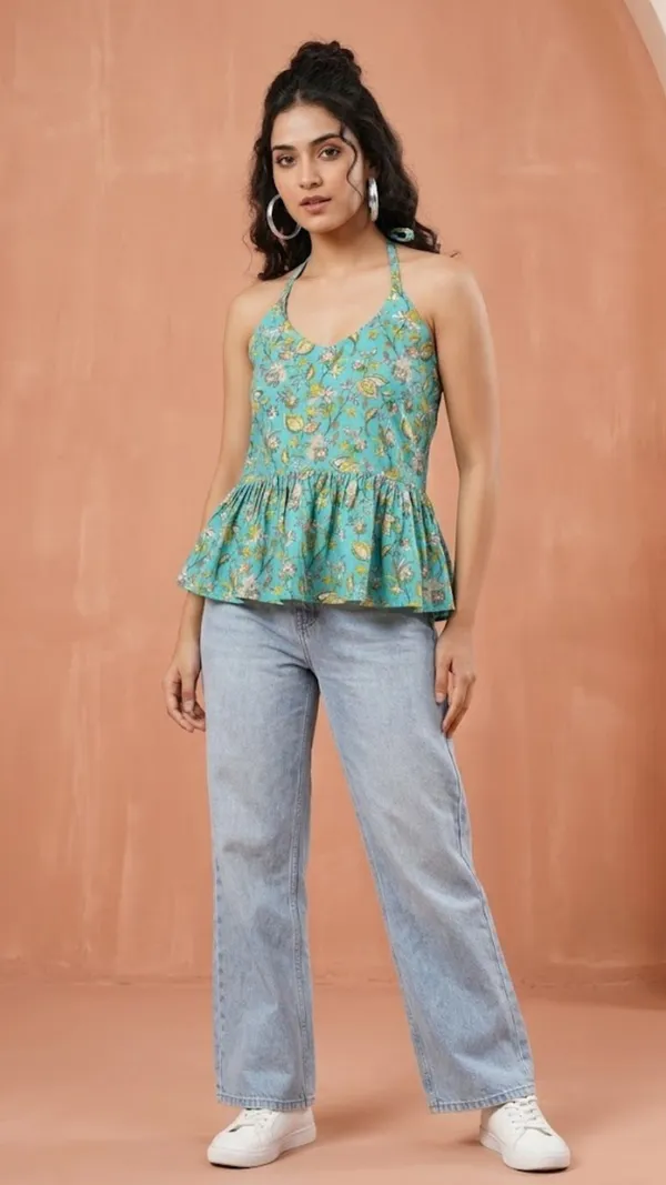 Turquoise_Garden_Halter_Top