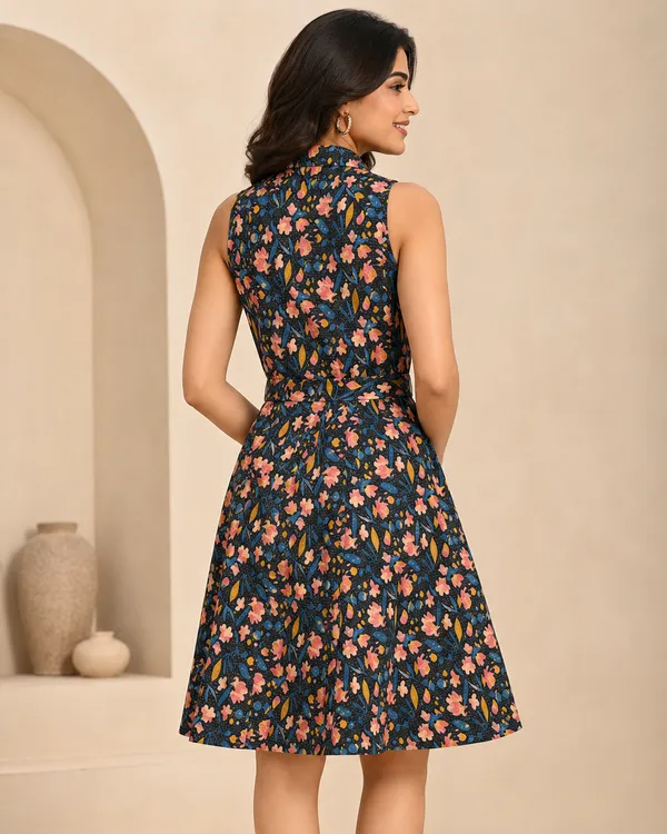 Navy_Blossom_Collared_Zari_Shirt_Dress