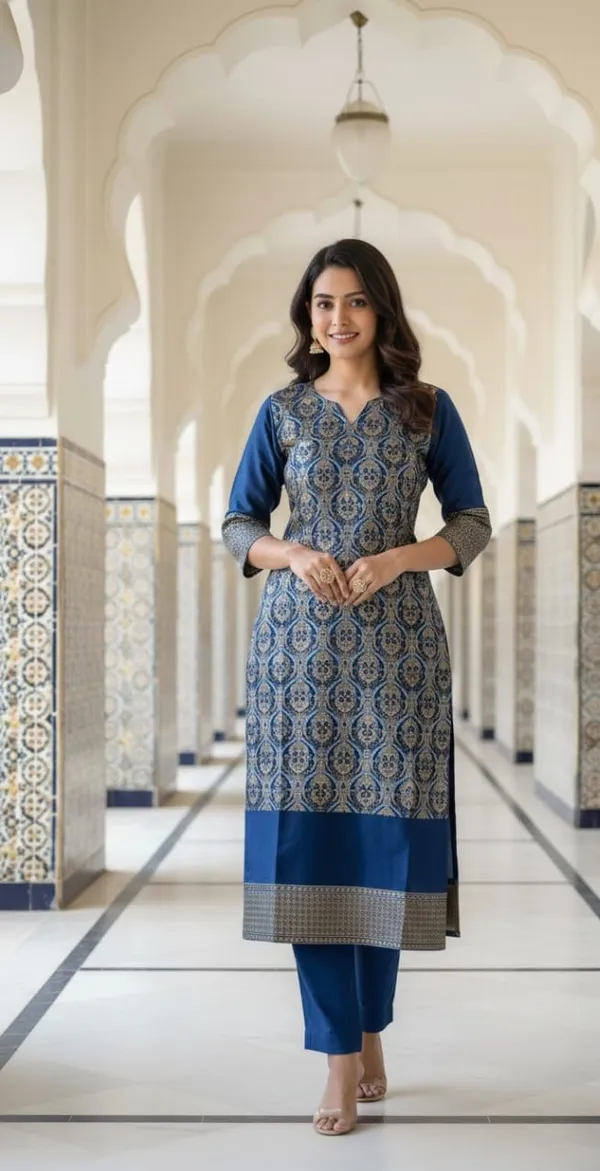 Royal_Blue_&_Gold_Intricate_Patterns_Premium_Cotton_Suit_Set_With_Dupatta_Suit_Set_For_Women