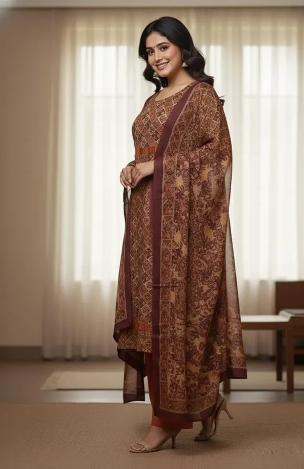Maroon_Handcrafted_Suit_Sets_With_Full_Length_Pashmina_Dupatta_For_Women